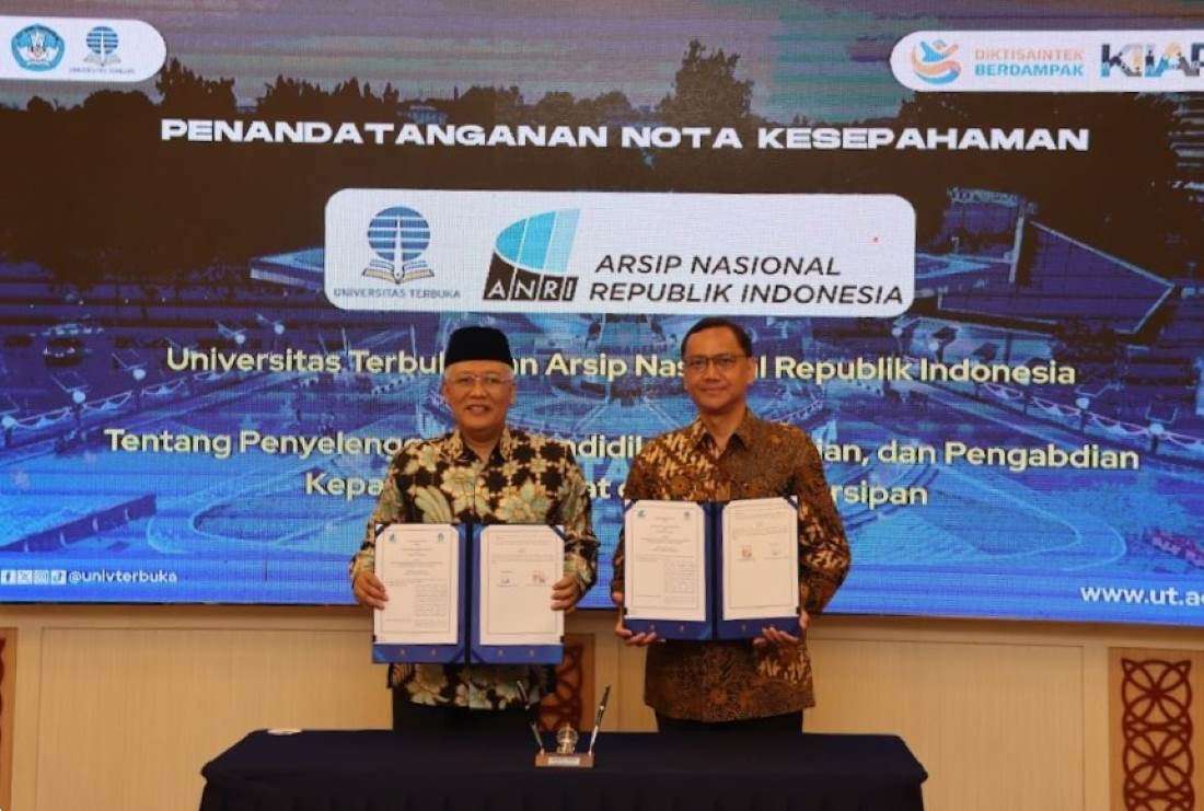UT dan ANRI Kuatkan Kolaborasi Kearsipan, Wujudkan Akses Pendidikan Magister Kearsipan Tanpa Batas hingga Pelatihan